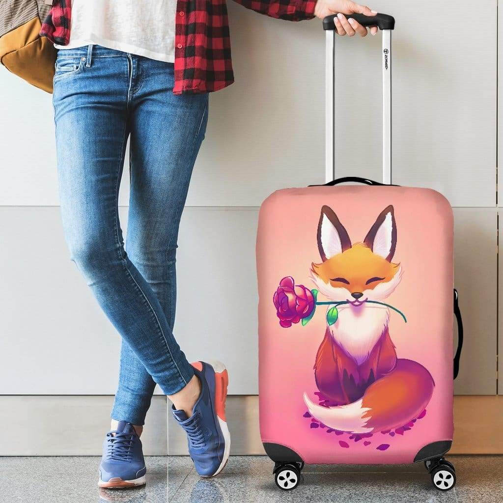 Adorable Cute Fox Luggage Cover for Suitcase Protection