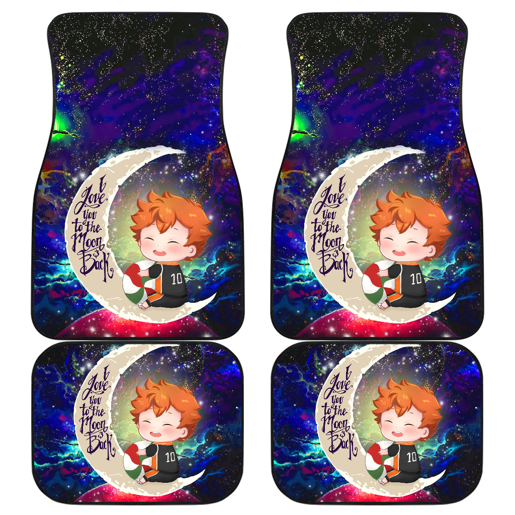 Hinata Haikyuu Love You To The Moon Galaxy Car Mats - Cute Design