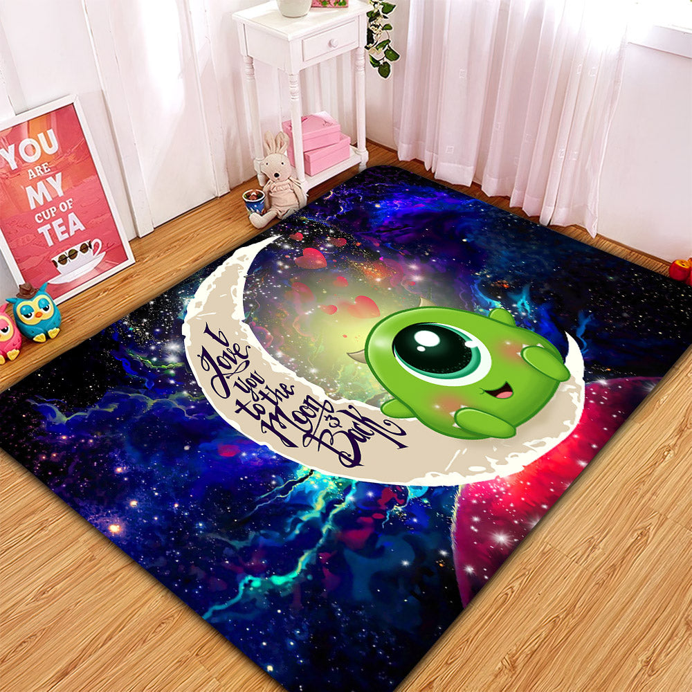 Mike Monster Inc Love You to the Moon Galaxy Rug Carpet for Home Decor