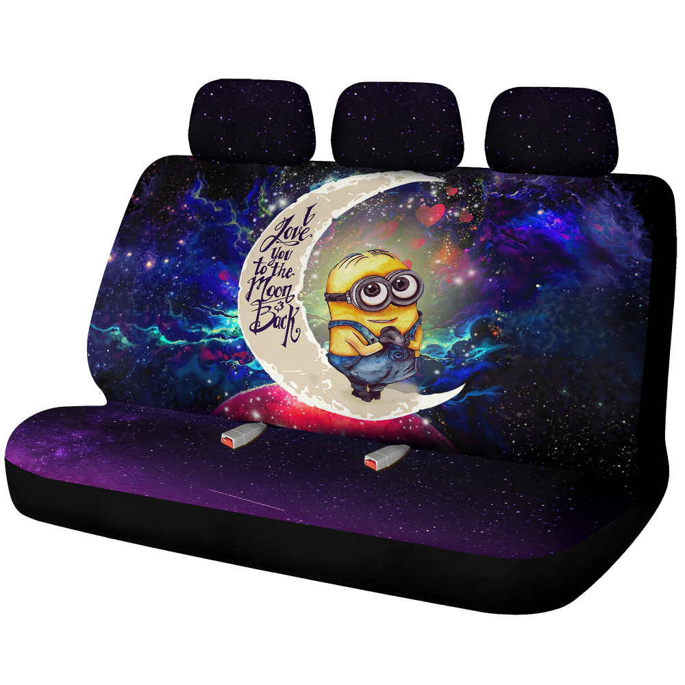Despicable Me Cute Minions Galaxy Car Back Seat Covers Decor