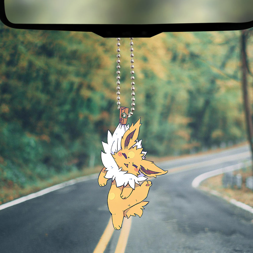 Jolteon Eeveelution Custom Shape Ornament Cute Custom Shape Car Accessories