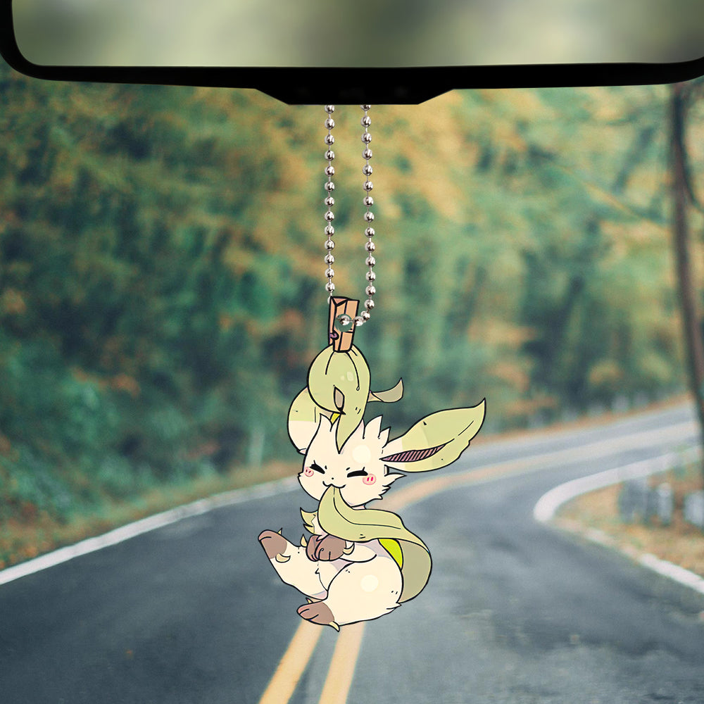 Cute Leafeon Eeveelution Custom Shape Ornament Custom Shape Car Accessories