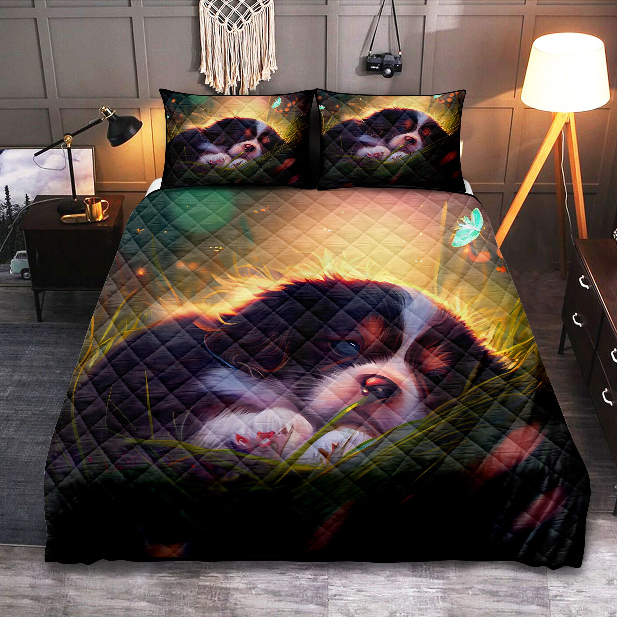 Custom Personalized Dogs Quilt Bed Sets - Gift Idea For Dog Lover main image 0