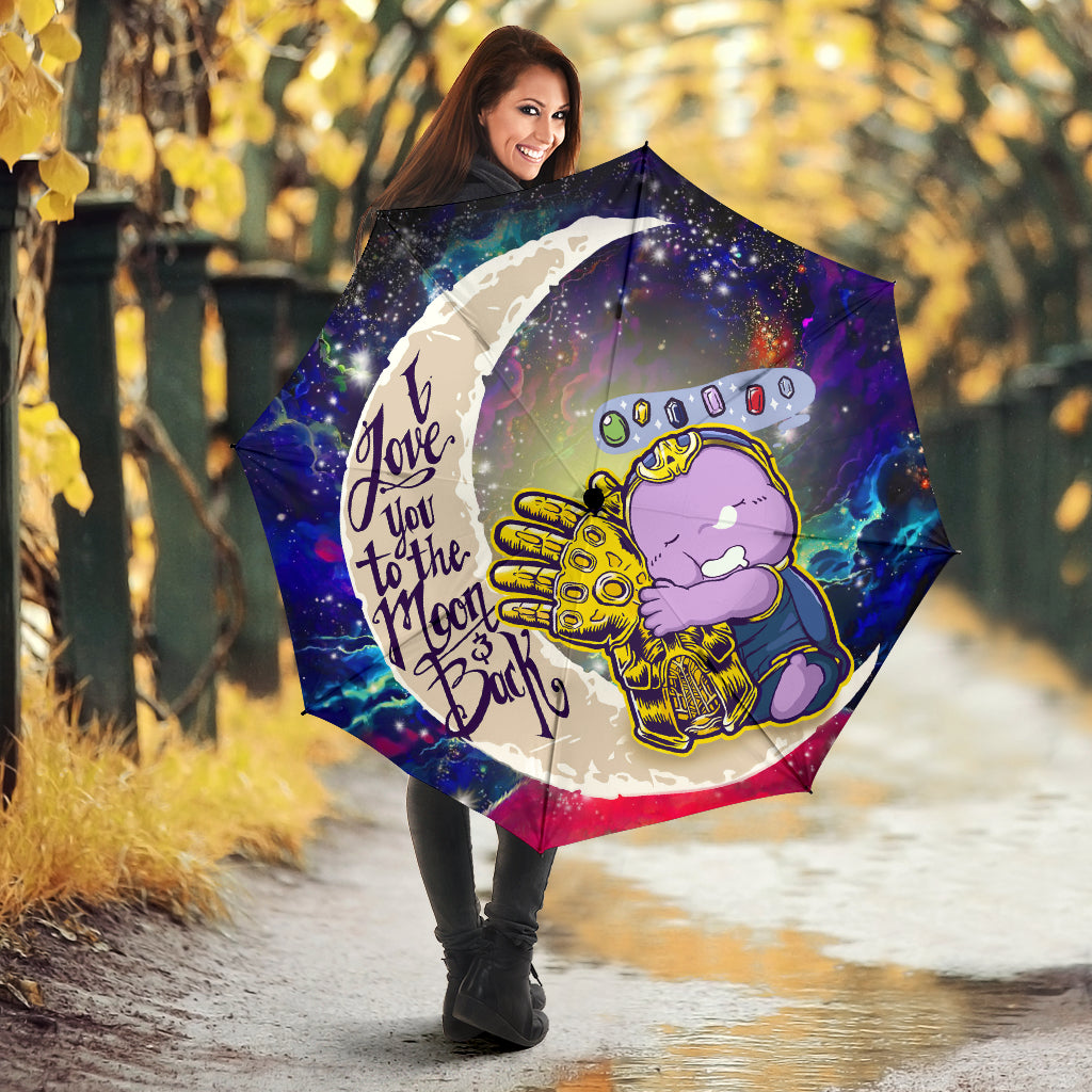 Thanos Love You To The Moon Galaxy Umbrella - Cute Design