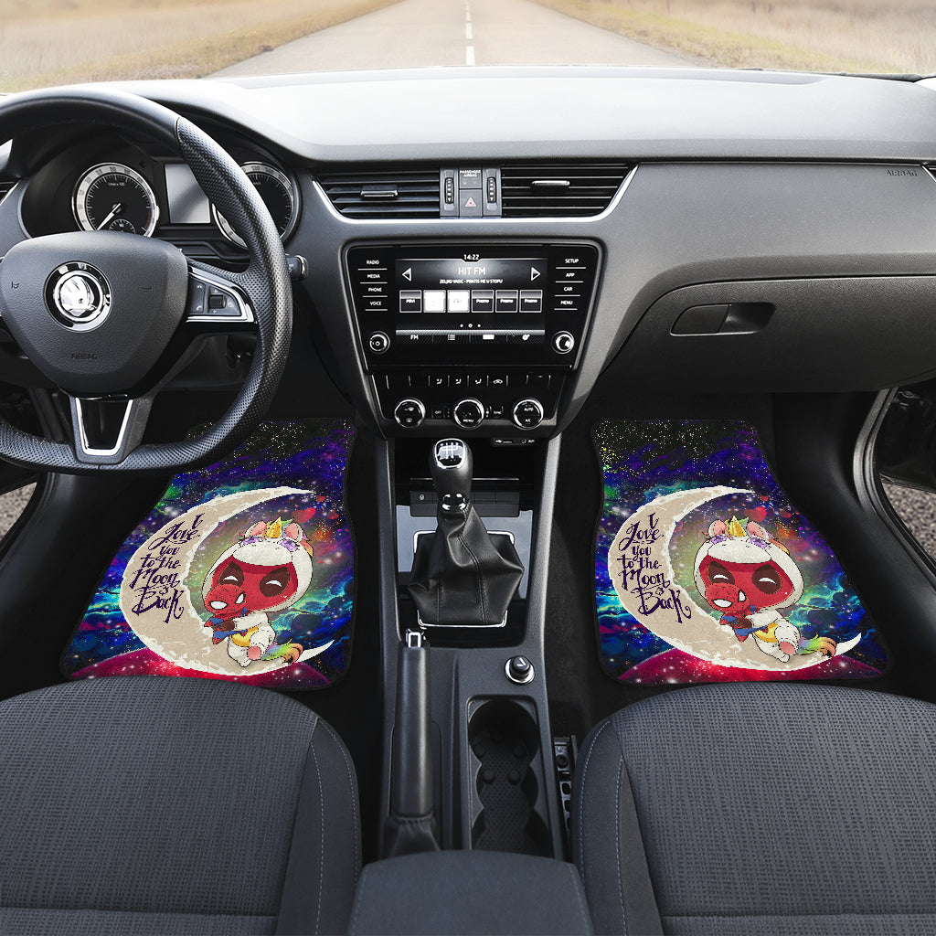 Unicorn Deadpool Spiderman Love You To The Moon Galaxy Car Mats