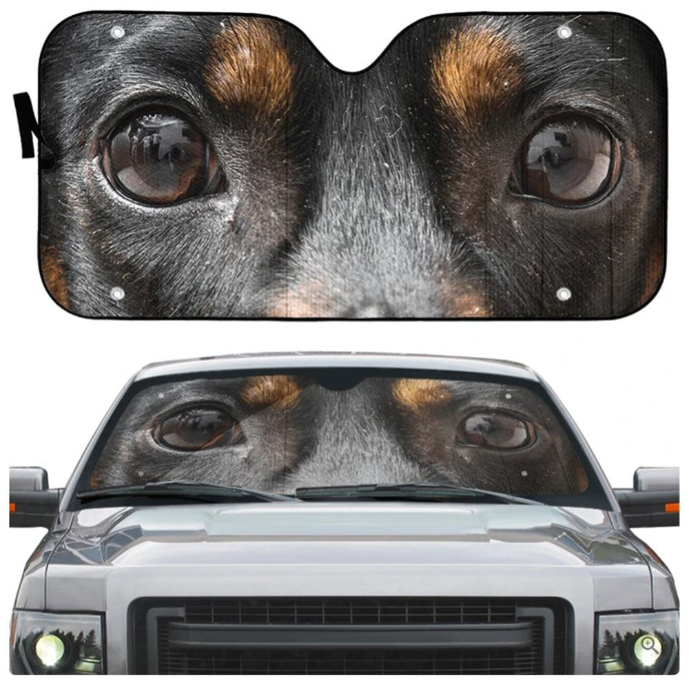 Custom Dachshund Dog Eyes Auto Sun Shades Windshield Accessories