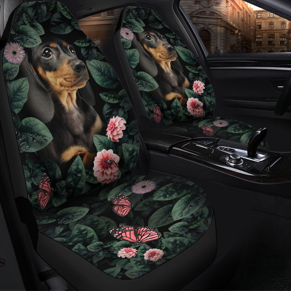 Custom HD Dachshund Car Seat Covers for Pets and Vehicles