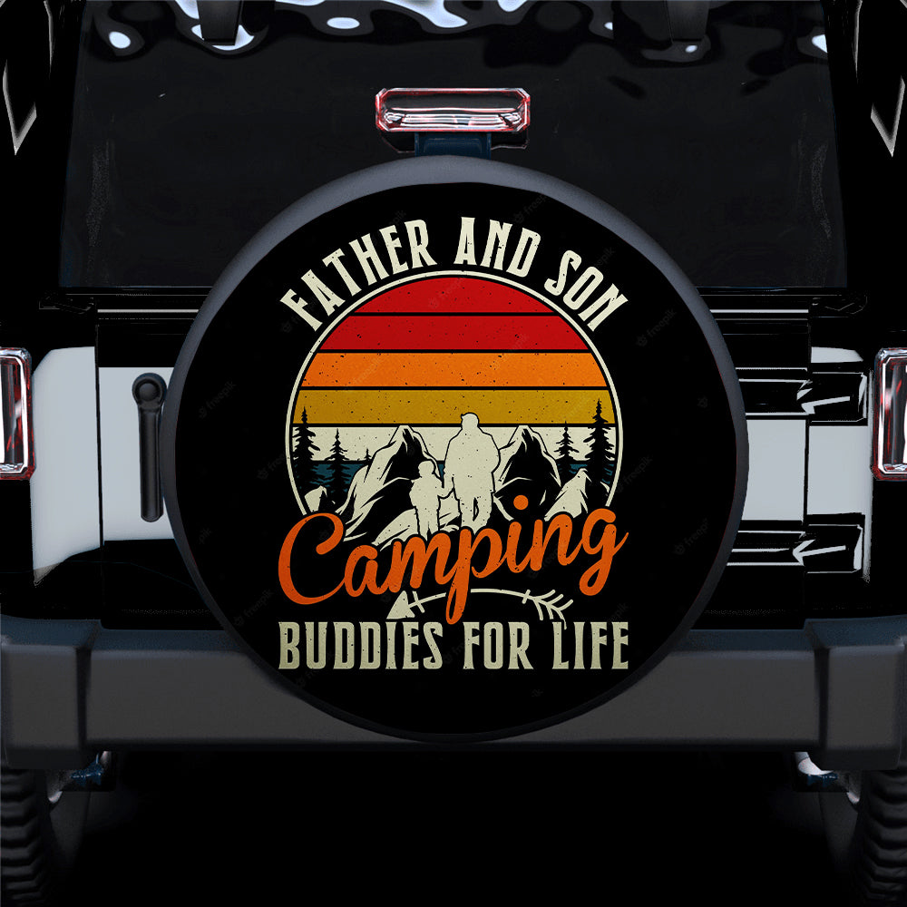 Funny Fathers Day Gift for Dad and Son - Vintage Jeep Tire Covers