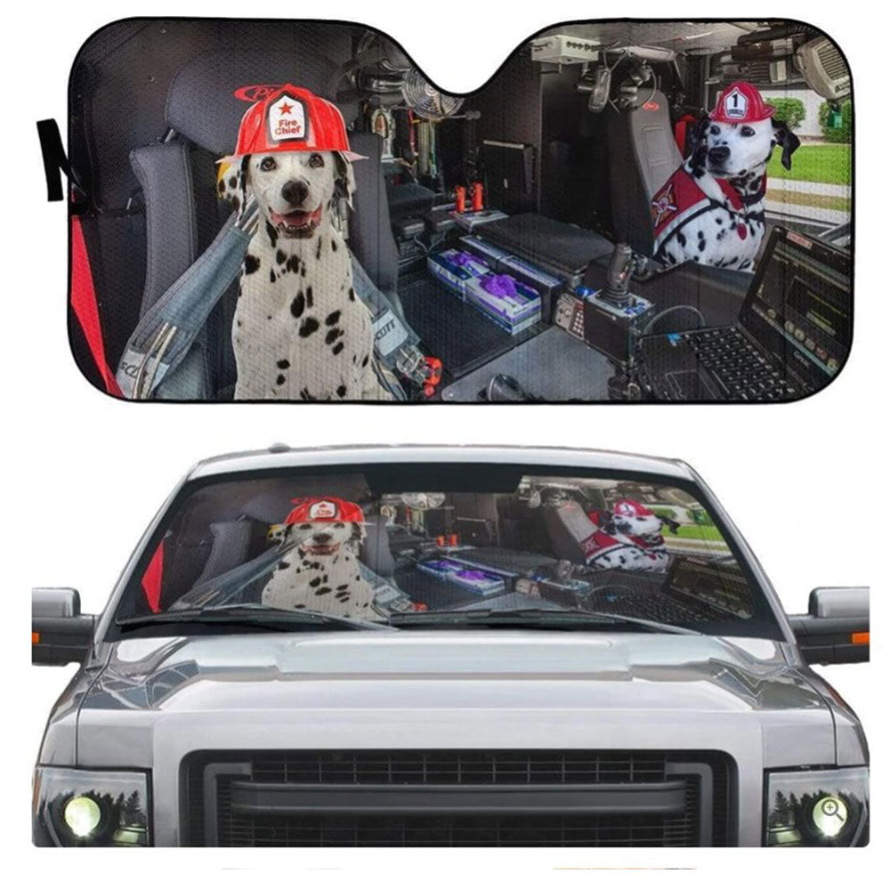 Dalmatian Dogs Auto Sun Shades for Windshield Decor Gift