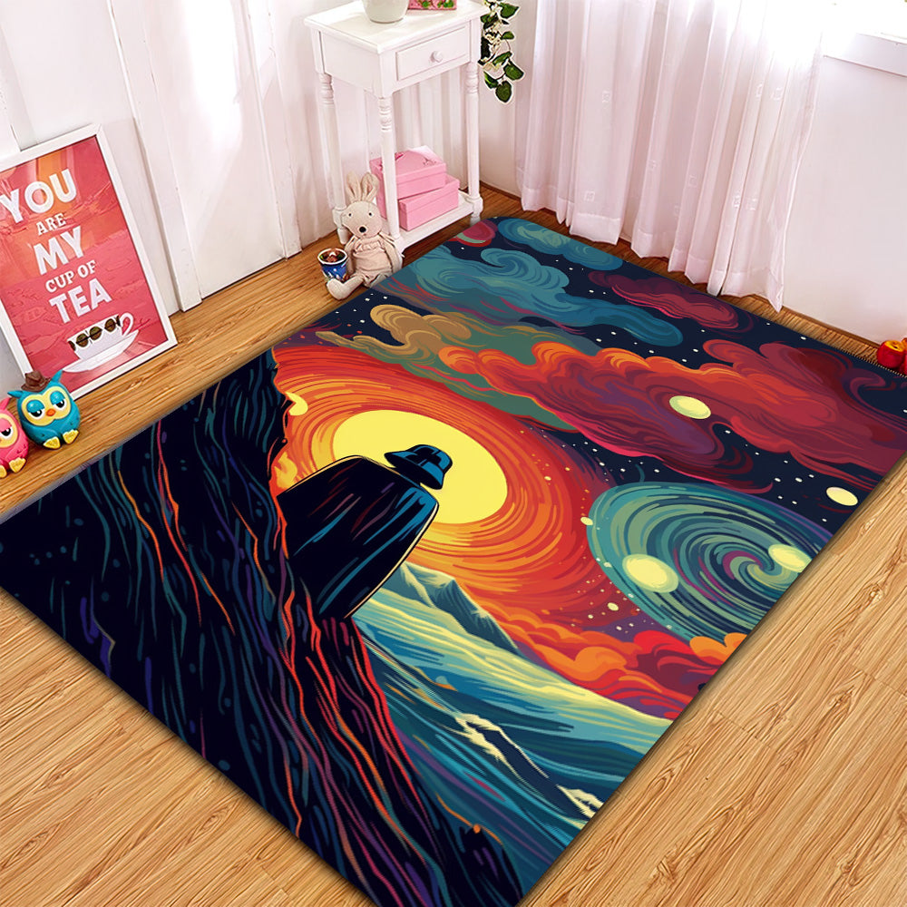 Darth Vader Rug Art for Home Decor - Carpet for Room Style
