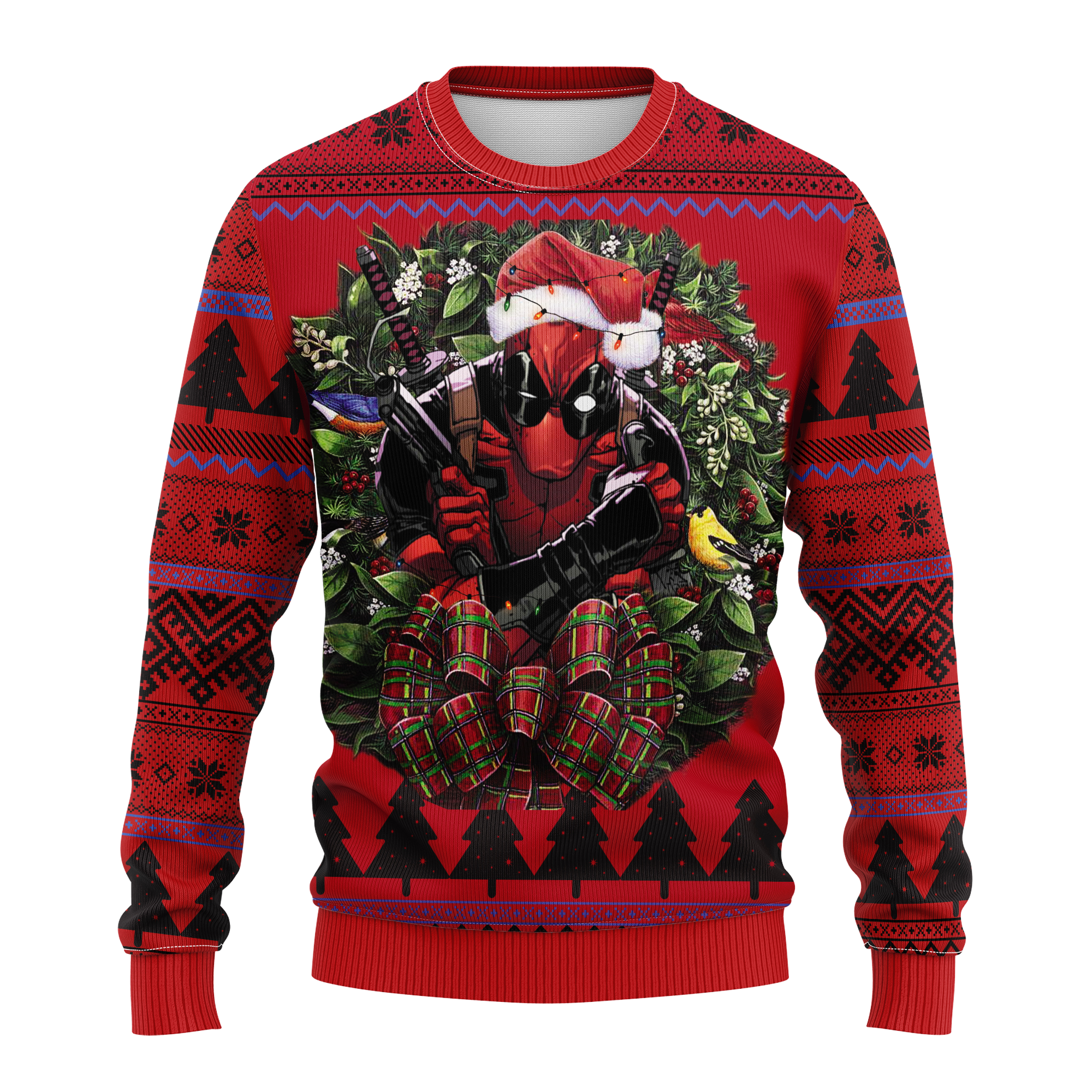 Deadpool Professor X Ugly Christmas Sweater Thanksgiving Gift