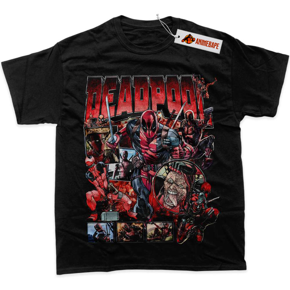 Deadpool Graphic T-Shirt for Men, Marvel Comics Apparel