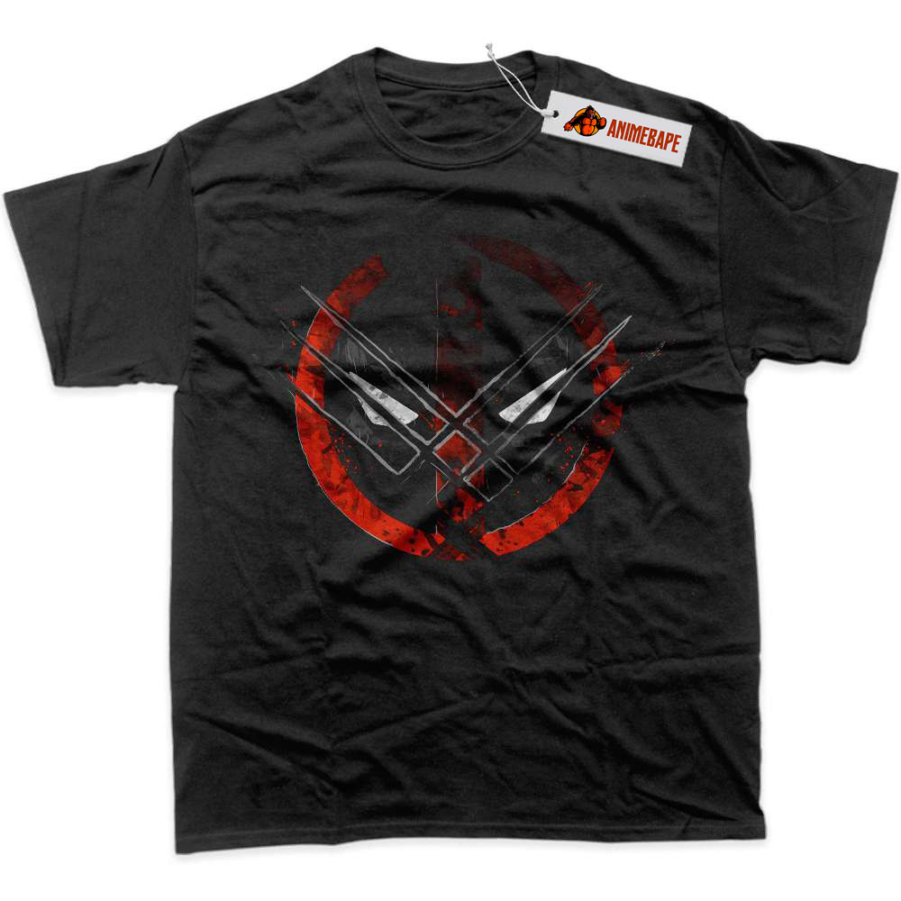 Deadpool Wolverine Graphic T-Shirt, Marvel Comics Apparel