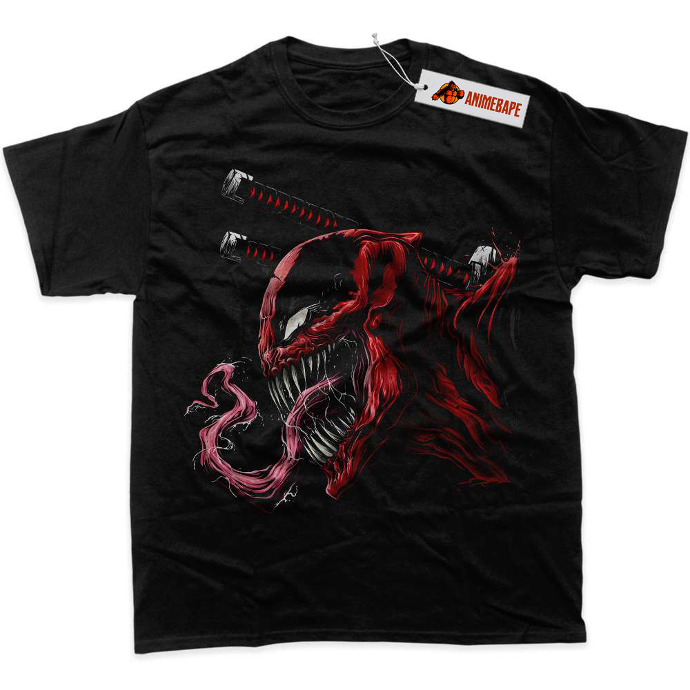 Deadpool Venom Graphic T-Shirt, Marvel Comics T-Shirt for Fans