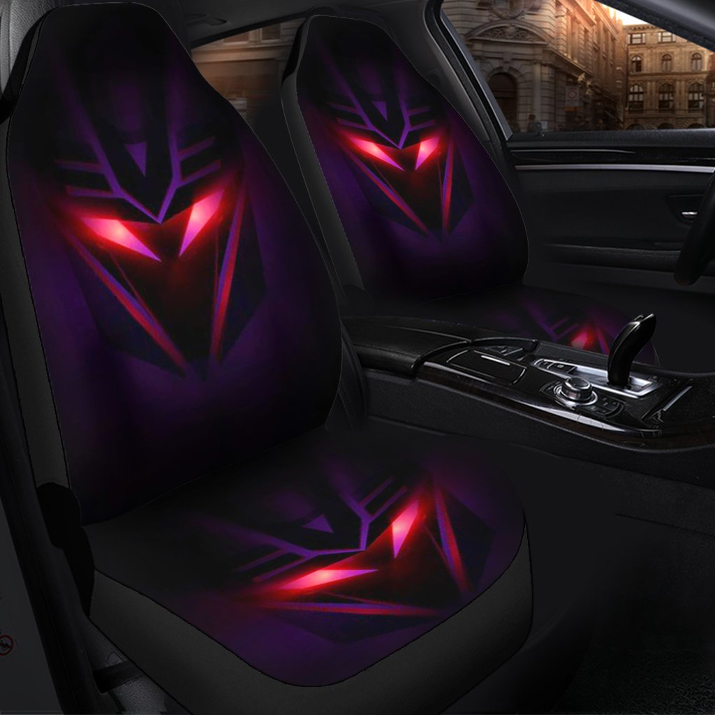 Decepticons Night Logo Custom Car Seat Covers Premium Protectors
