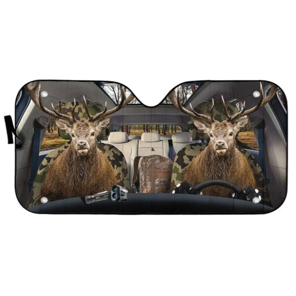 Custom Deer Windshield Sun Shades Auto Accessories Decor Gift