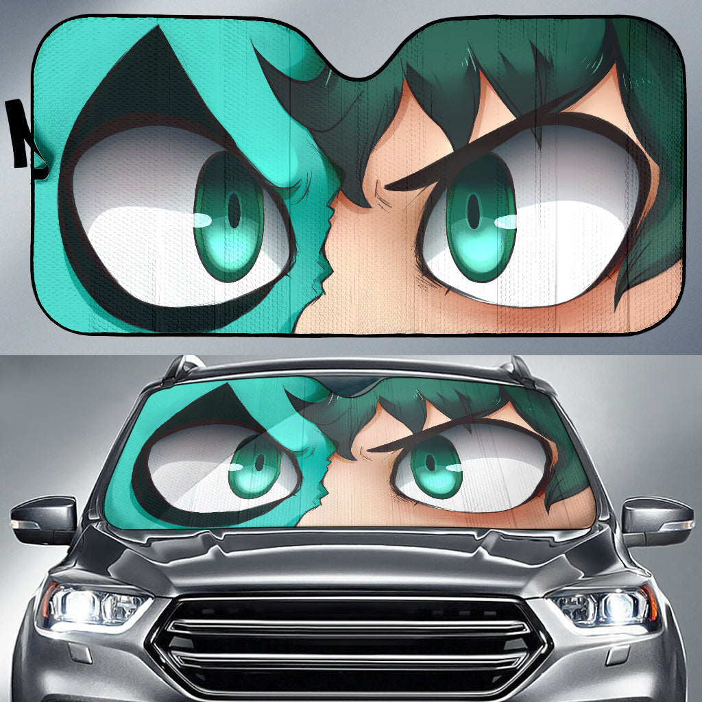 My Hero Academia Deku Car Windshield Sun Shade Auto Sun Shades