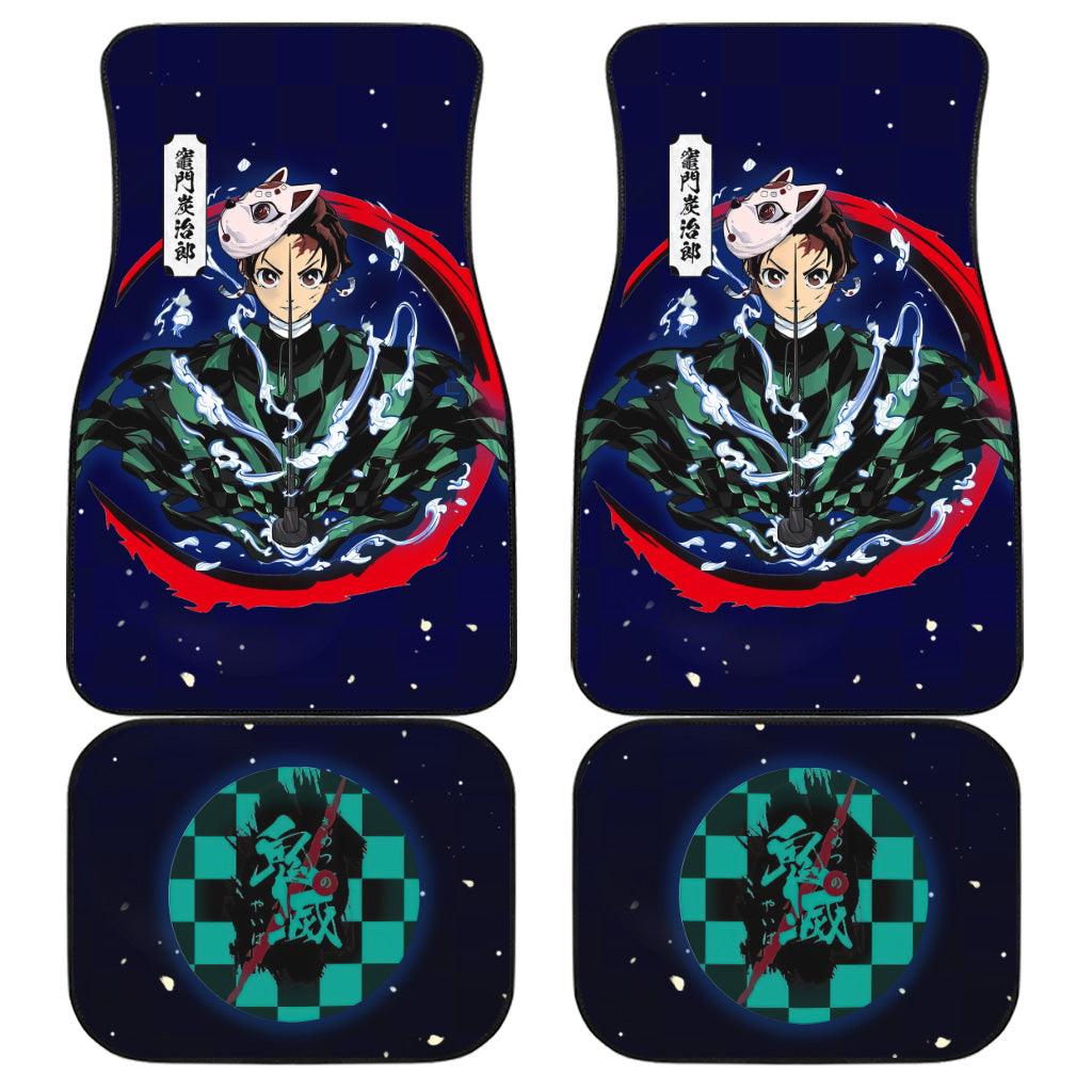 Demon Slayer Tanjiro Water Breathing Car Accessories Floor Mats
