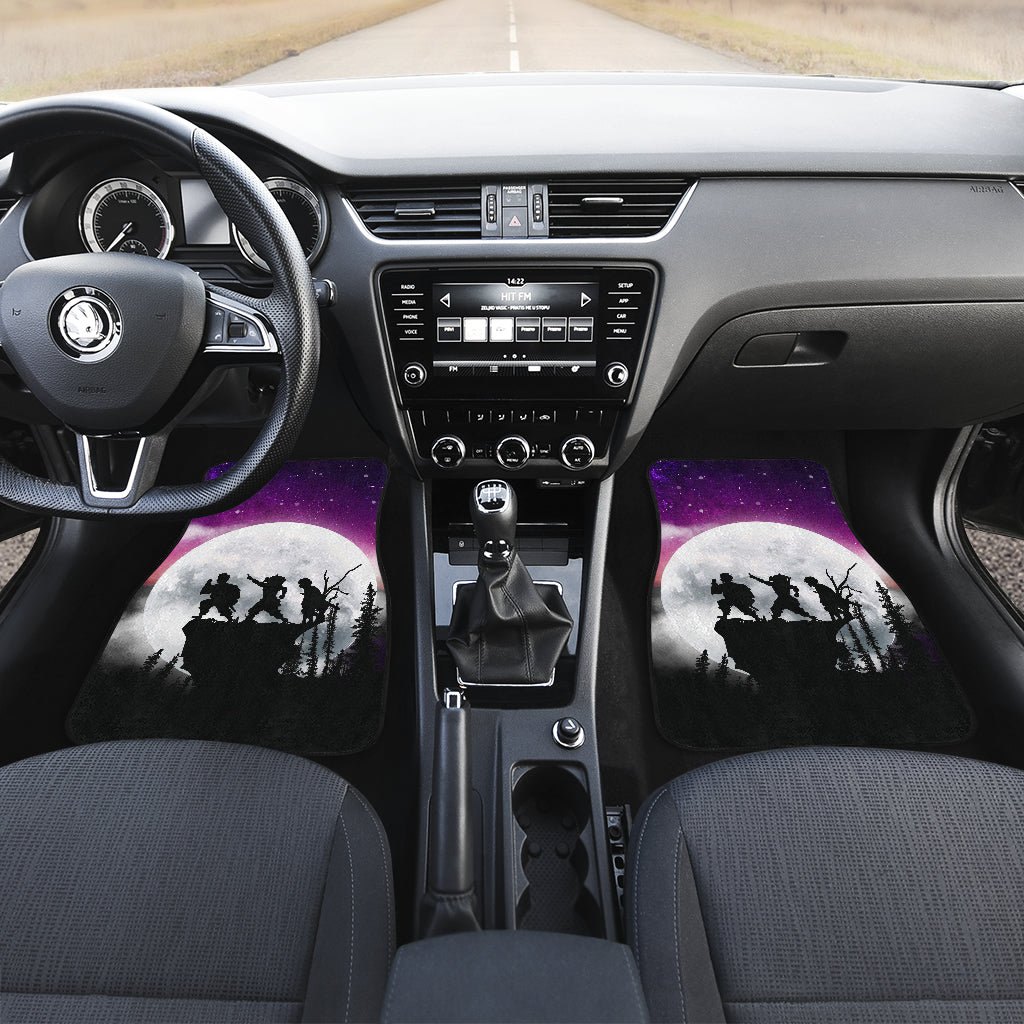 Demon Slayer Kimetsu No Yaiba Car Floor Mats Moon Night Accessories