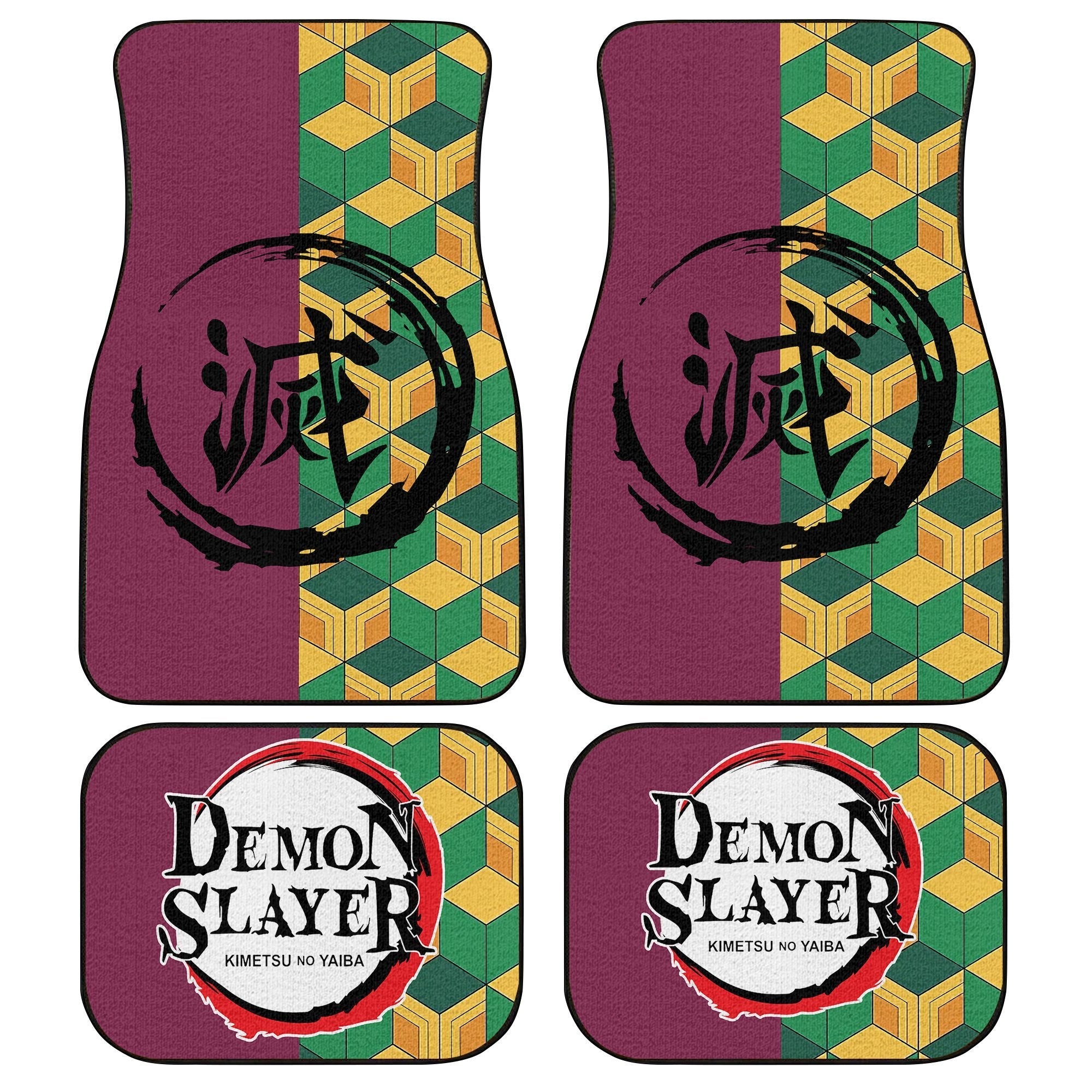 Giyu Tomioka Demon Slayer Car Floor Mats Kimetsu no Yaiba Accessories