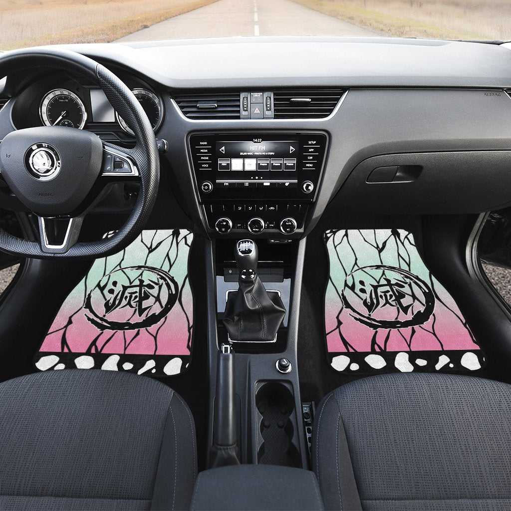 Shinobu Kocho Pattern Car Floor Mats - Demon Slayer Accessories