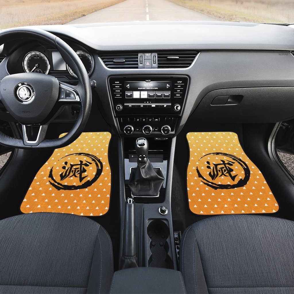 Zenitsu Agatsuma Demon Slayer Car Floor Mats Kimetsu no Yaiba