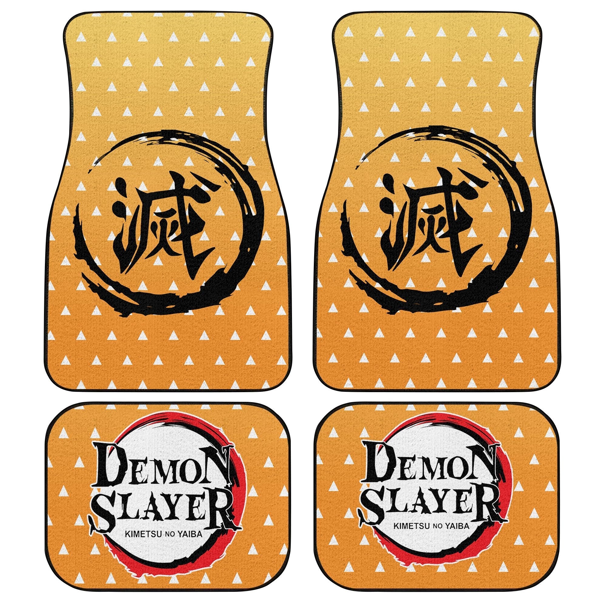 Zenitsu Agatsuma Demon Slayer Car Floor Mats Kimetsu no Yaiba