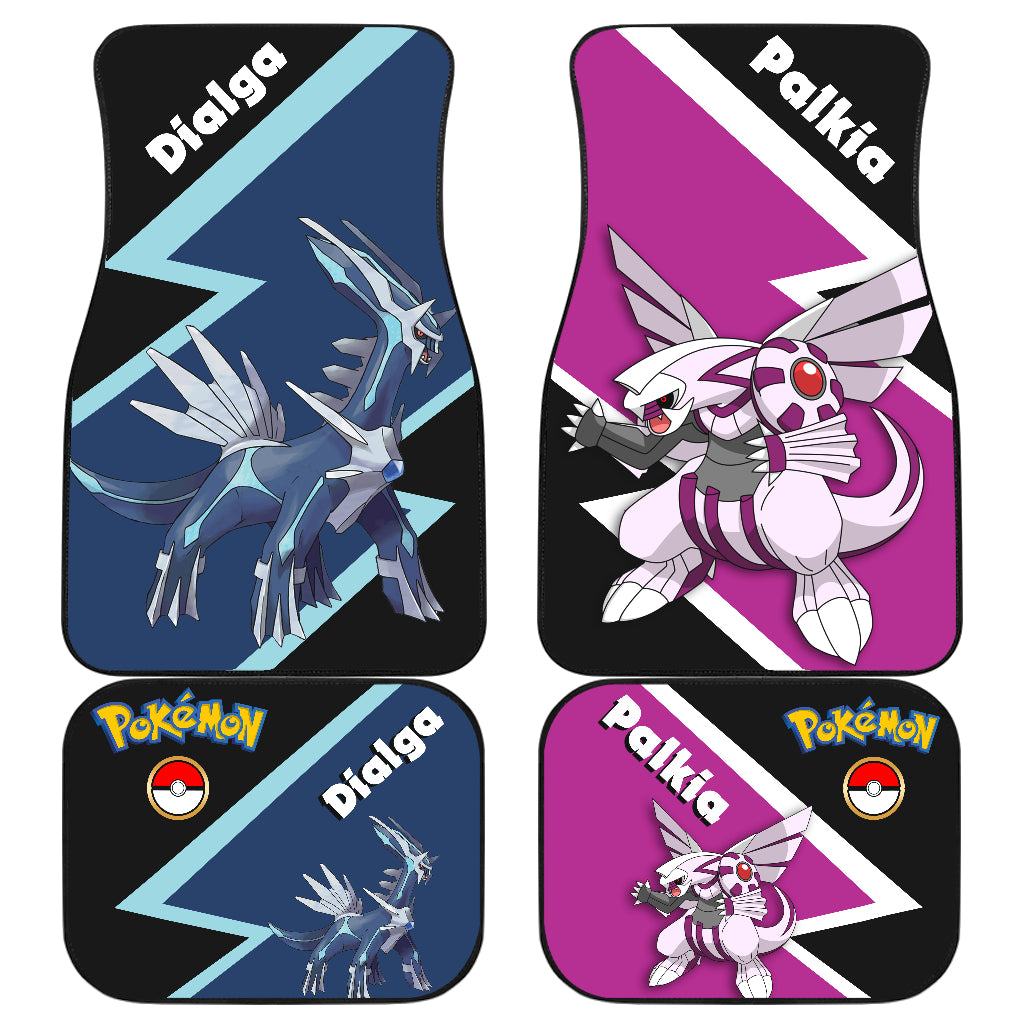 Dialga Palkia Pokemon Floor Mats for Cars - Car Accessories