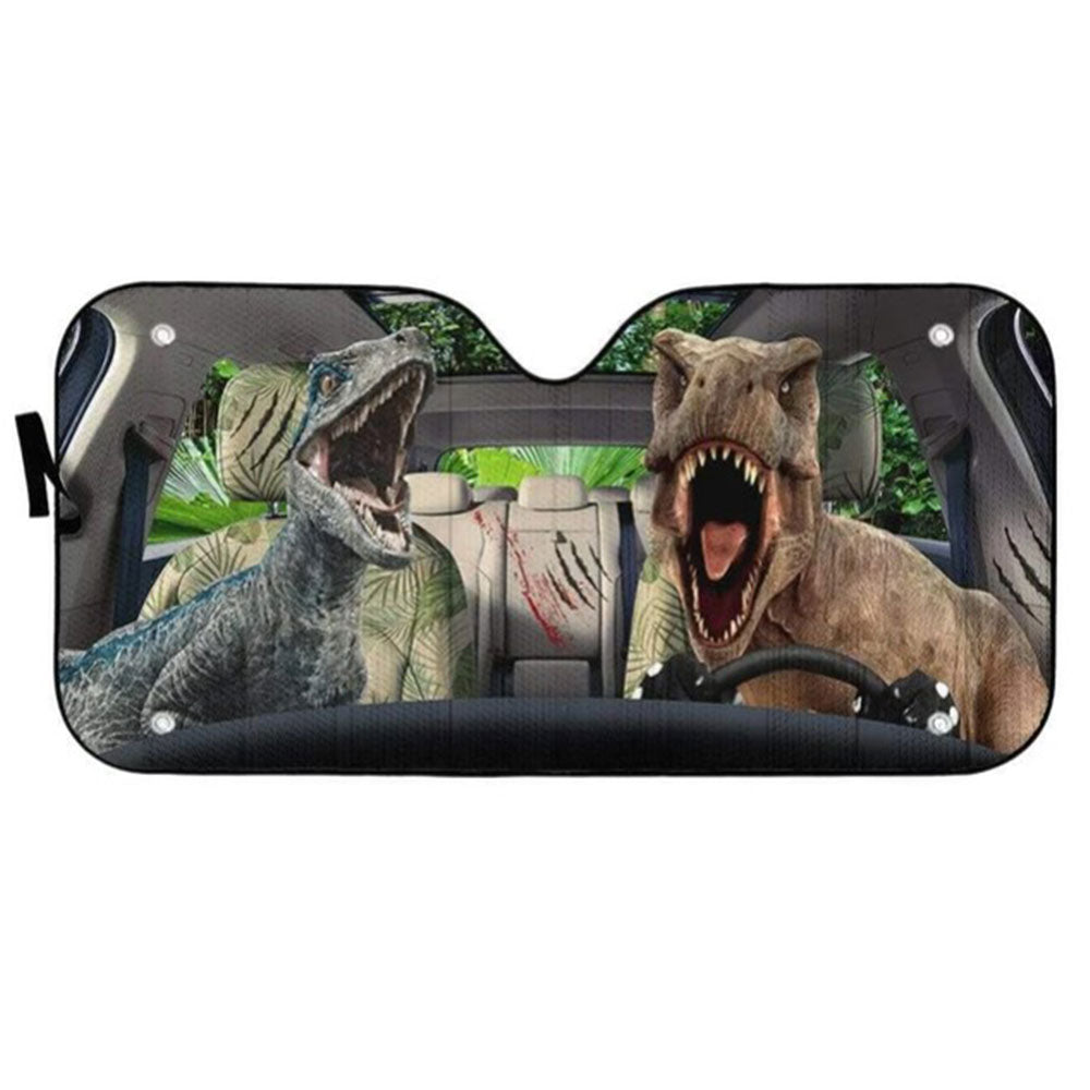 Custom Dinosaur Auto Sun Shades Windshield Accessories Gift