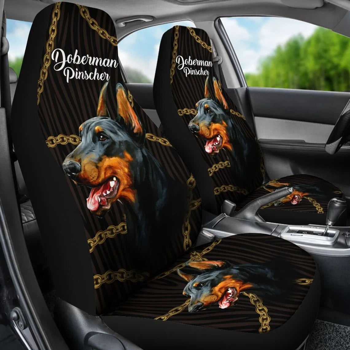 Custom Awesome Doberman Car Seat Covers for Ultimate Protection