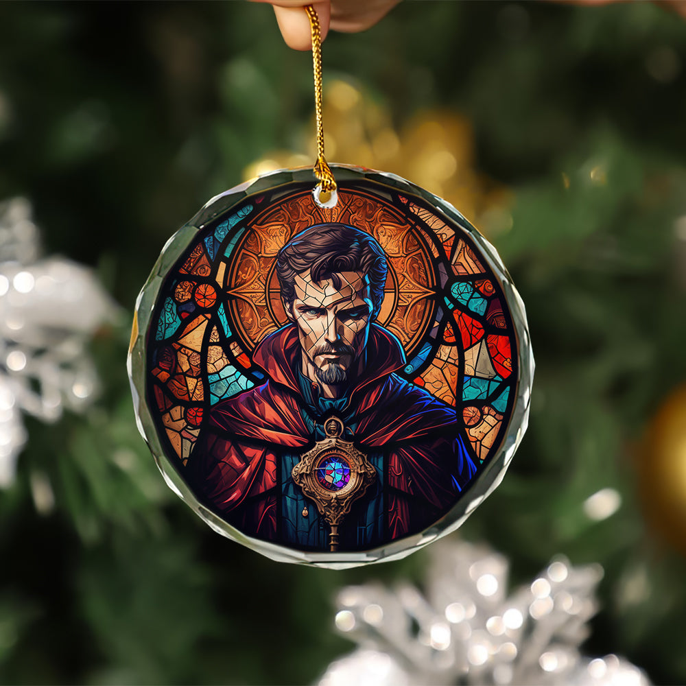 Doctor Strange Christmas Ornament Gift | Stained Glass Holiday Decor