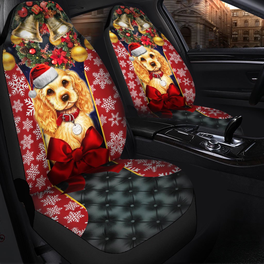 Custom Dog Cross Embroidery Premium Car Seat Covers Protectors