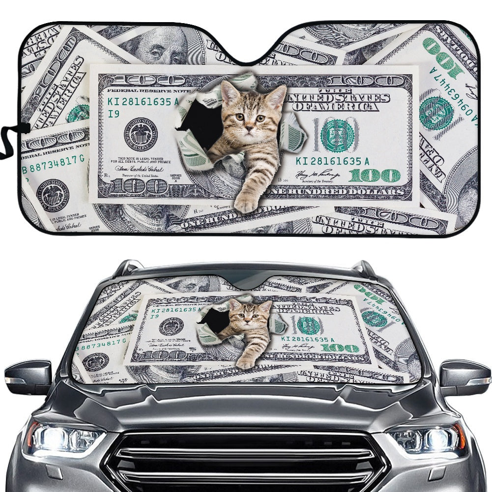 Dollar Cat Auto Sunshades for Car Windshield Protection