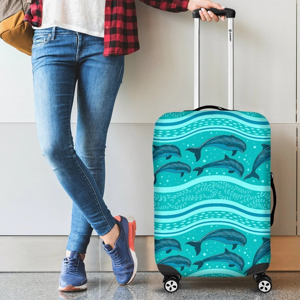 Dolphin Luggage Cover - Suitcase Protector for Travel Safety