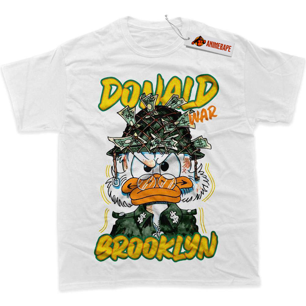 Donald Duck Cartoon Graphic Tee, Fun Casual Shirt for Kids