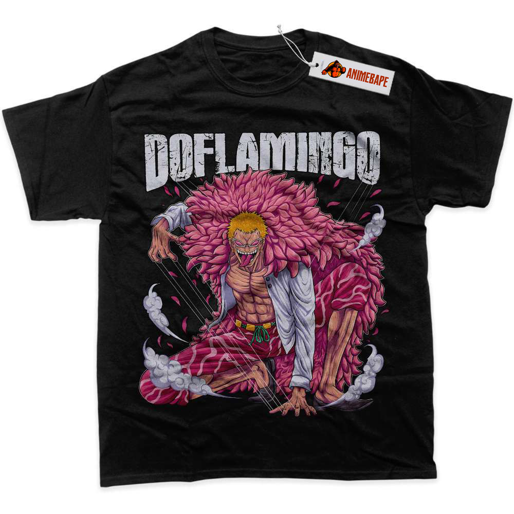 Doflamingo Anime Shirt, One Piece Graphic T-Shirt для Fans