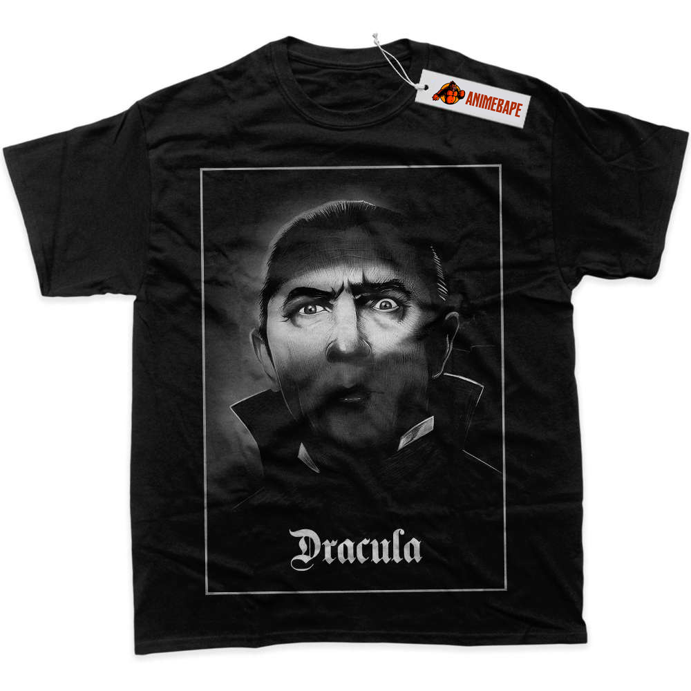 Dracula Graphic T-Shirt, Halloween Horror Shirt for Men and Women