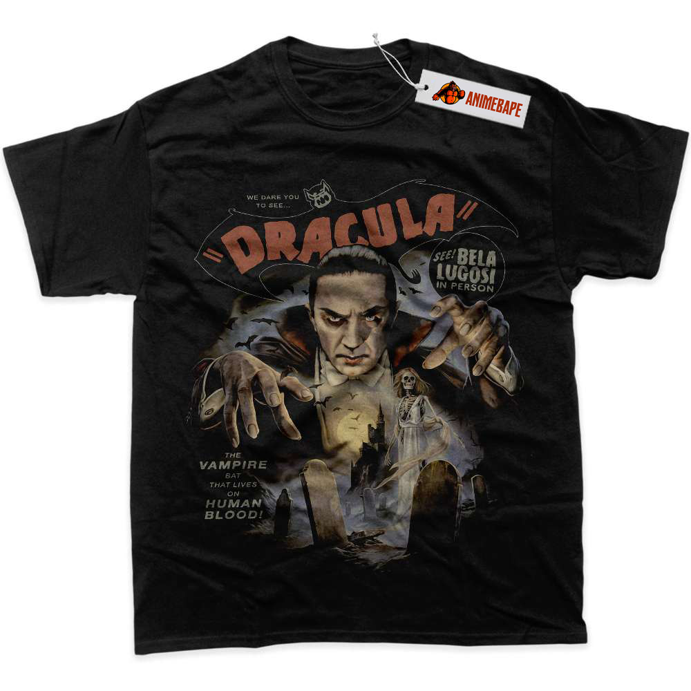 Dracula Halloween Horror Graphic T-Shirt for Fans and Collectors