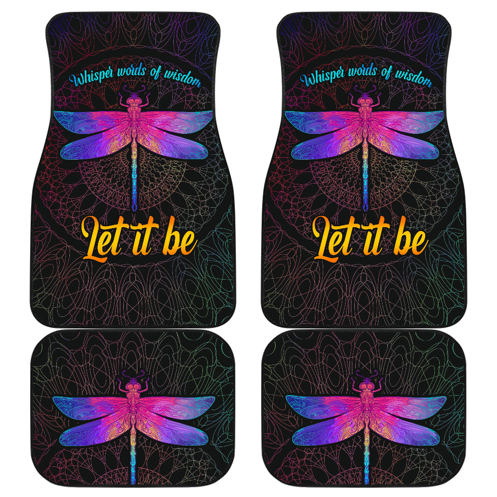 Dragon Fly Let It Be Car Floor Mats | Car Accessories for Vehicles