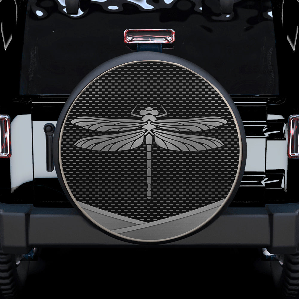 Dragonfly Art Gift for Campers - Jeep Car Spare Tire Cover