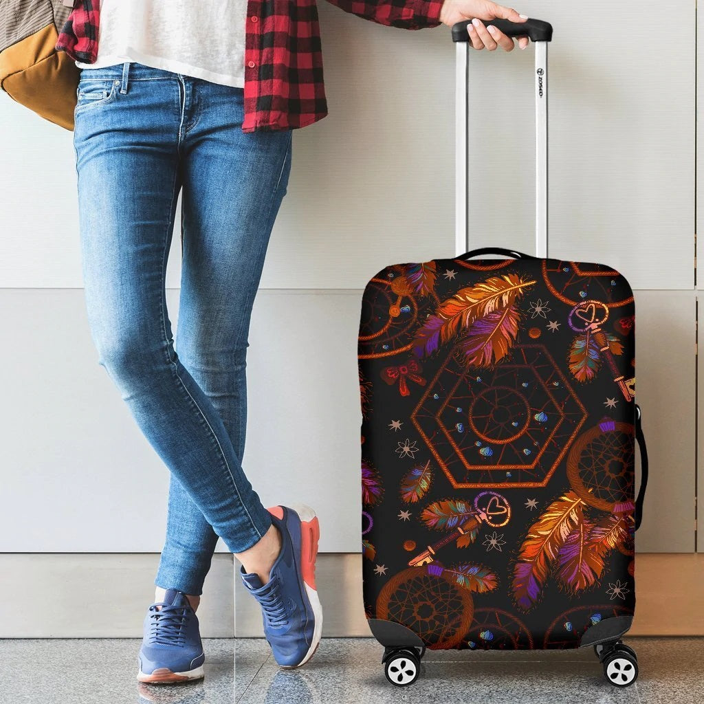 Native American Dream Catcher Suitcase Protector Luggage Cover