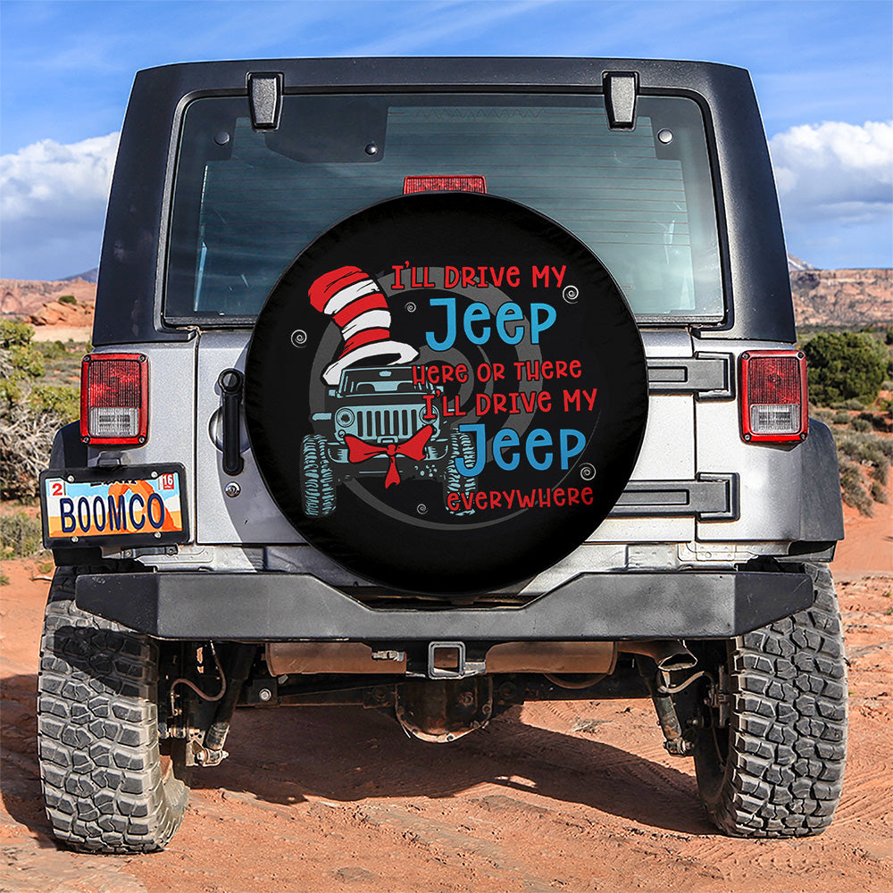 Drive Jeep Spare Tire Covers for Campers - Gift for Outdoor