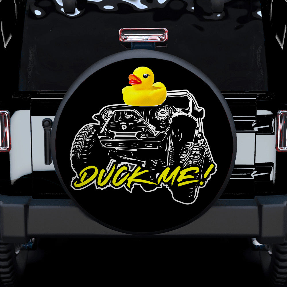 Duck Me Jeep Spare Tire Cover Gift for Campers and Outdoor Lovers