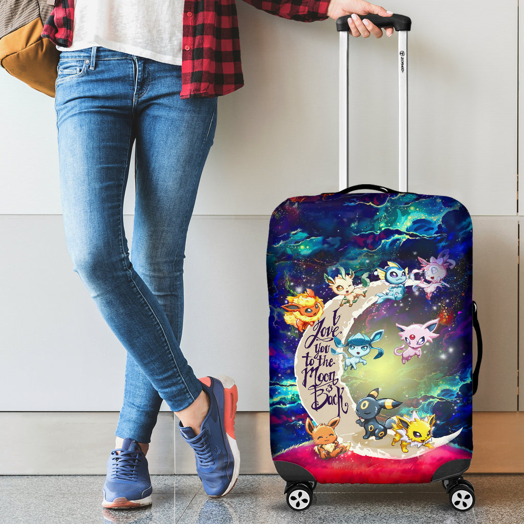 Eevee Galaxy Luggage Cover - Pokemon Suitcase Protector, Love You To