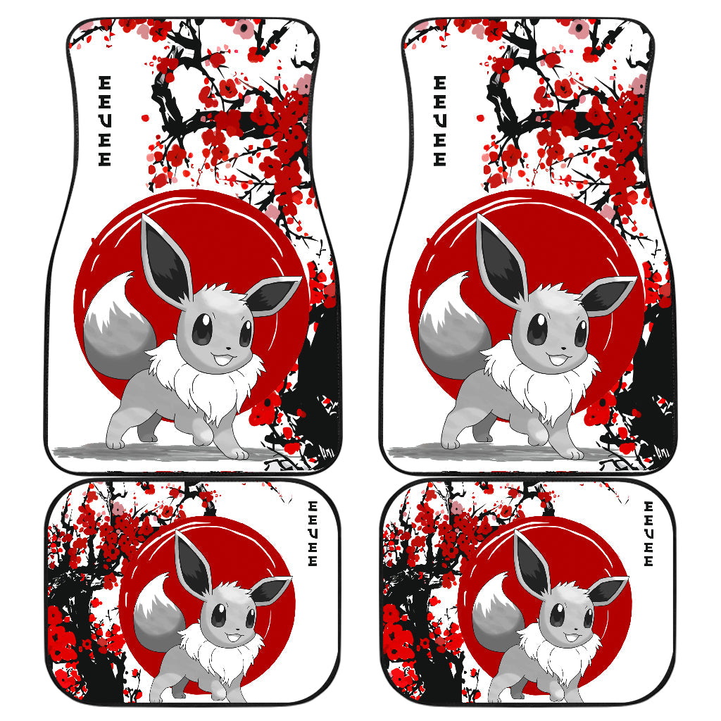 Eevee Pokemon Car Floor Mats - Japanese Style Vehicle Accessories