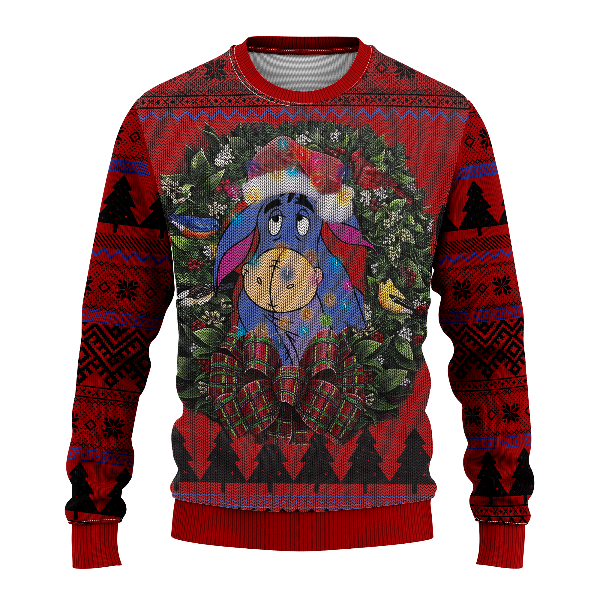Eeyore Winnie The Pooh Ugly Christmas Sweater Thanksgiving Gift