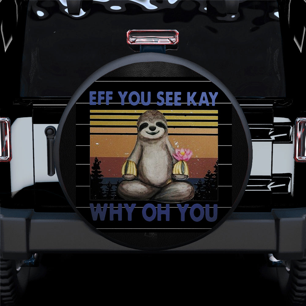 Jeep Spare Tire Cover Gift for Campers - Eff You See Kay Design