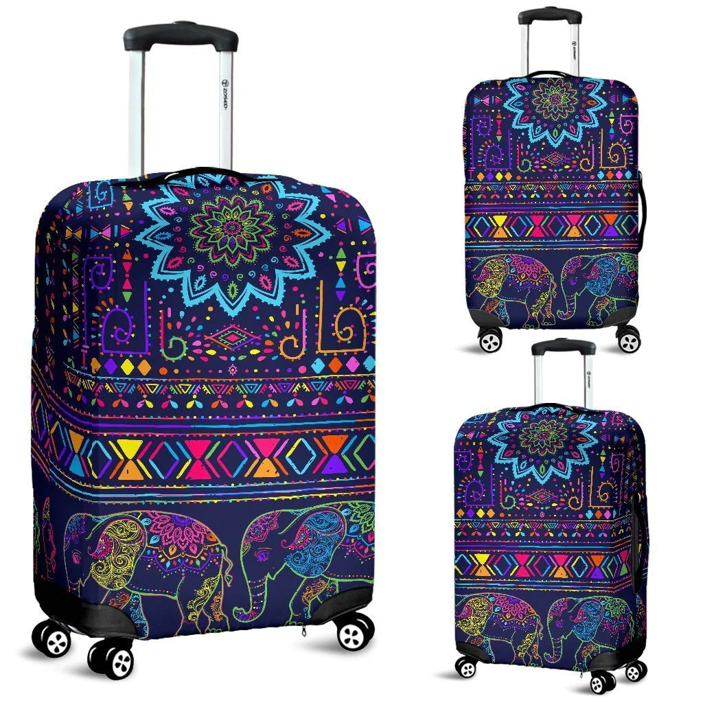 Heron Print Pattern Luggage Cover Protector main image 1