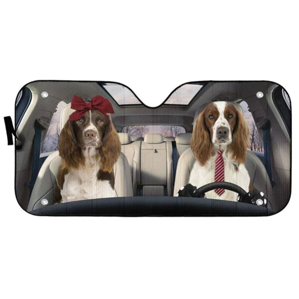 English Springer Spaniel Car Sun Shades Windshield Accessories Gift