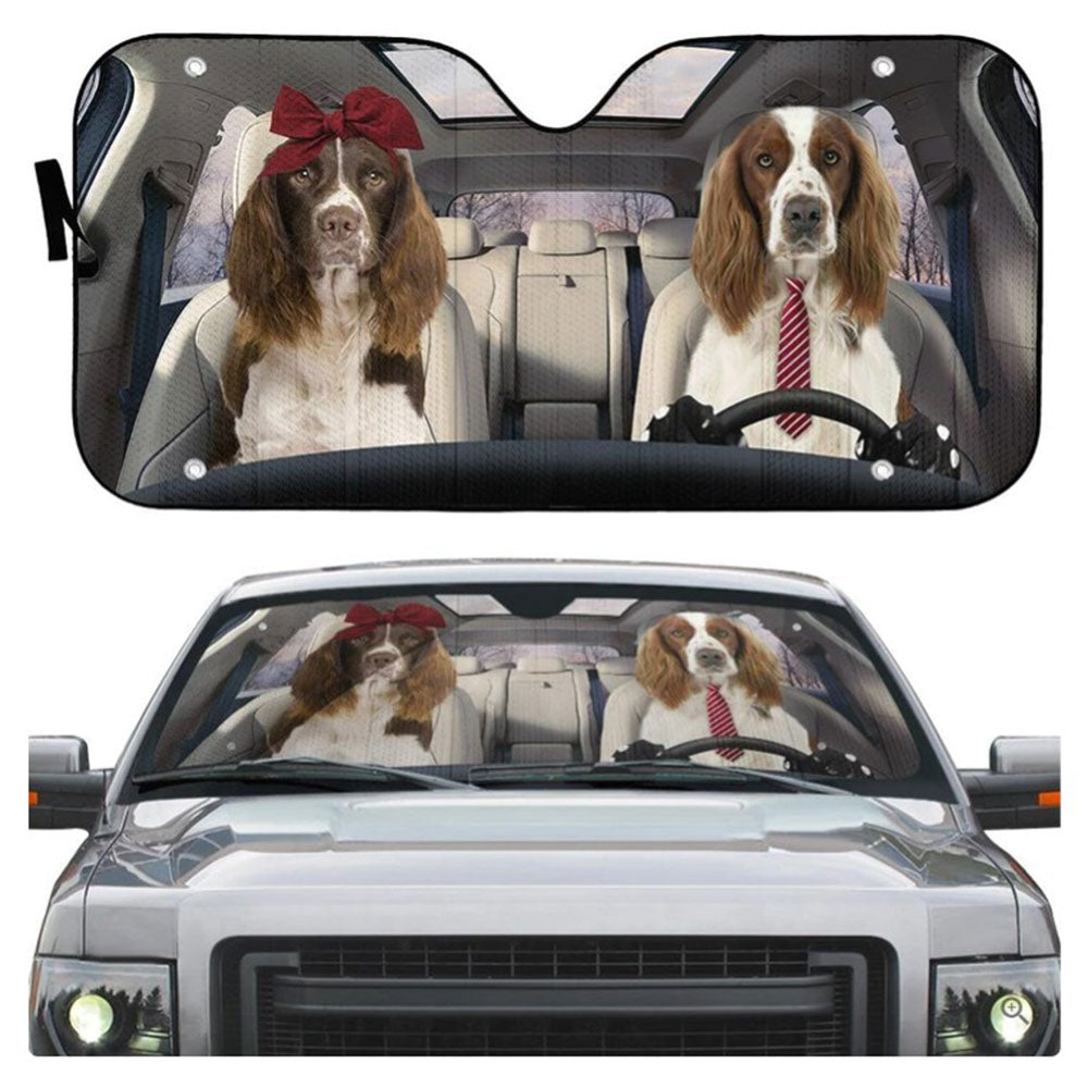 English Springer Spaniel Car Sun Shades Windshield Accessories Gift